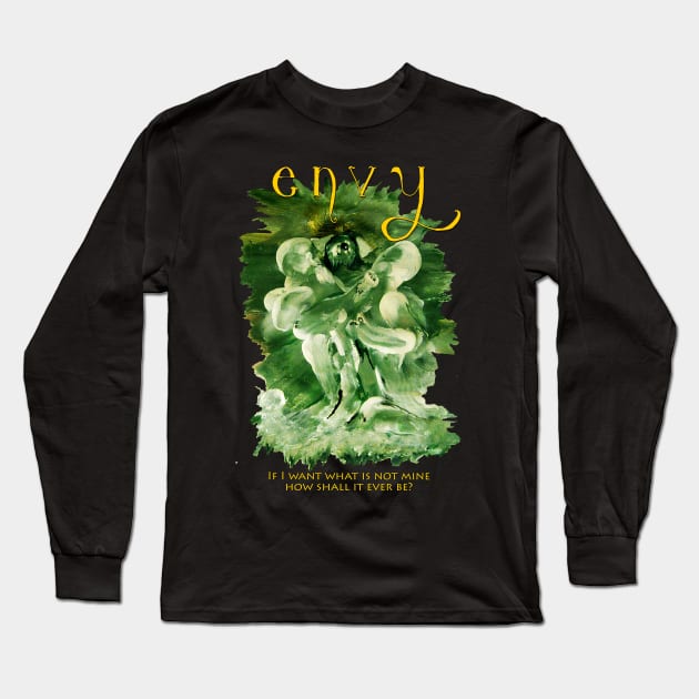 Envy- The Seven Sins Long Sleeve T-Shirt by colleenranney